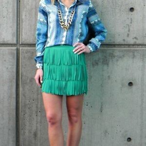 Zara fringe skirt